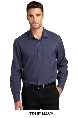 Port Authority Long Sleeve Performance Staff Shirt.  PORT A.  W401